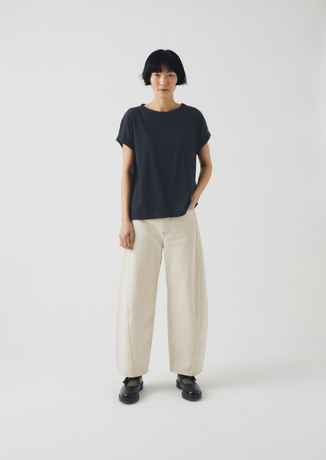 Alda Organic Cotton Easy Tee | Coal