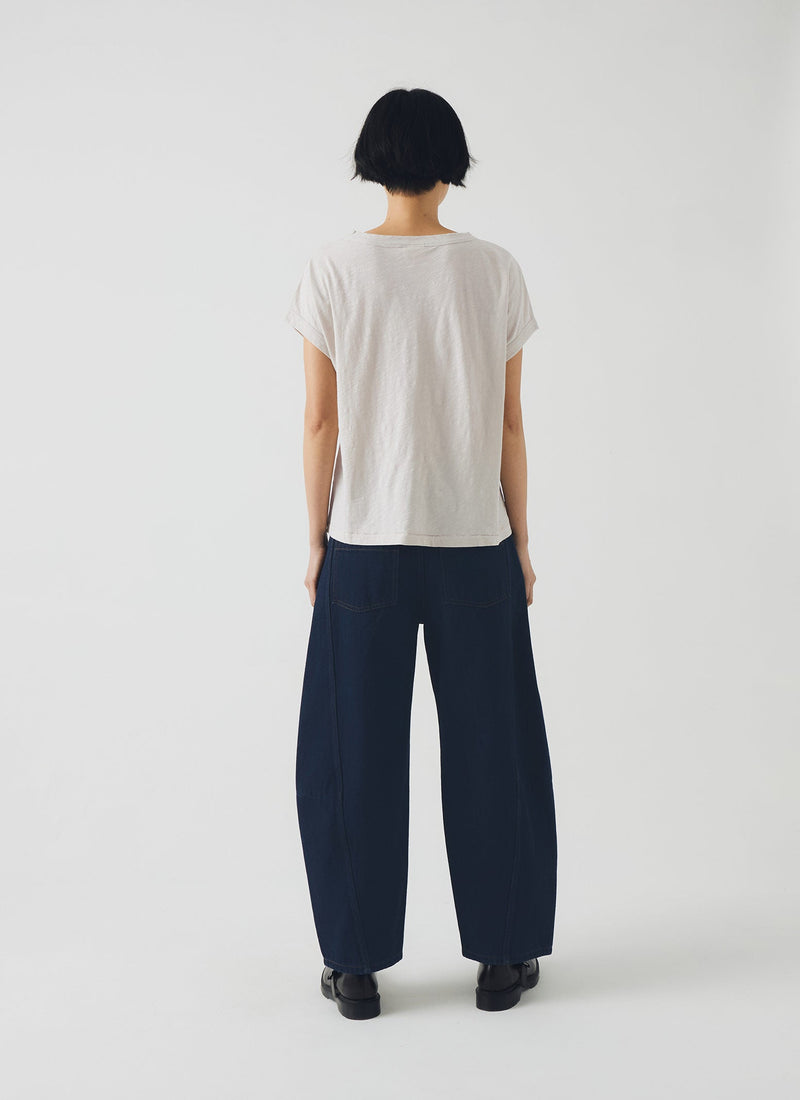 Alda Organic Cotton Easy Tee | Pebble