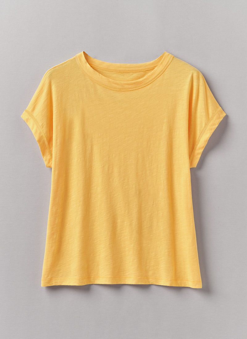 Alda Cotton Easy Tee | Papaya