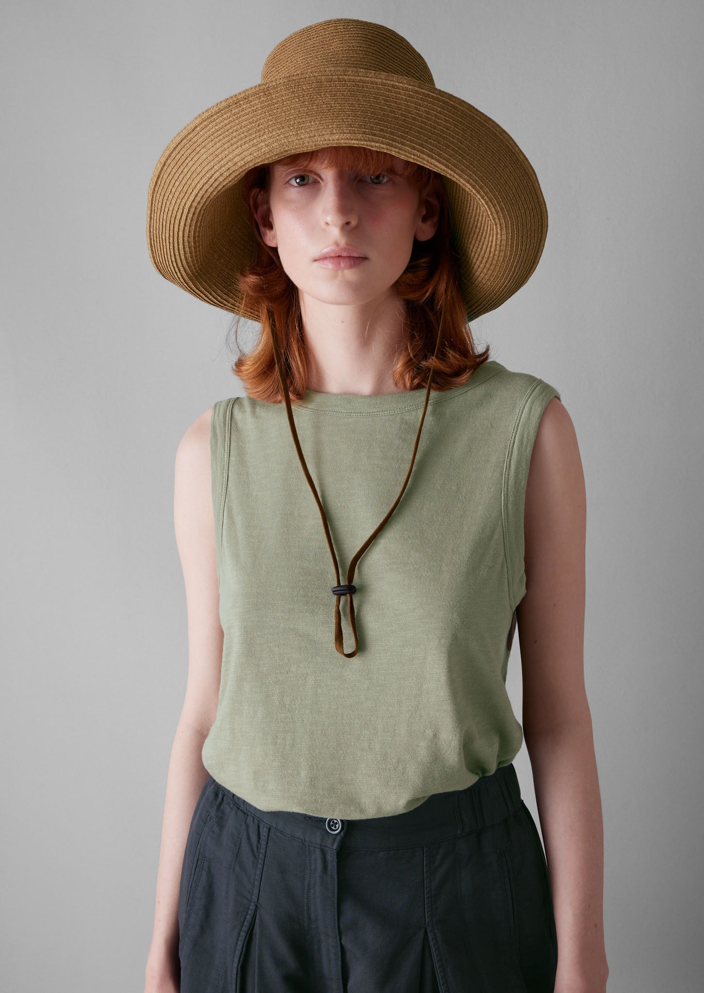 Garment Dyed Organic Cotton Tank Top | Celadon Green