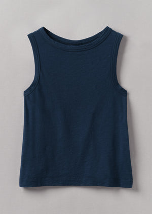 Garment Dyed Organic Cotton Tank Top | Duffle Blue