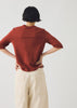 Cleo Garment Dyed Organic Cotton Tee | Braeburn Red
