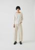 Lia Garment Dyed Boat Neck Tee | Chalk