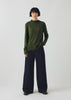Aster Wool Lyocell High Neck Tee | Artichoke