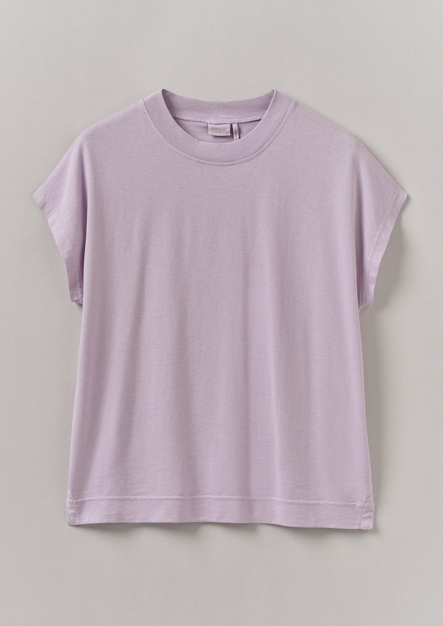 Rib Neck Sleeveless Tee | Wood Lilac