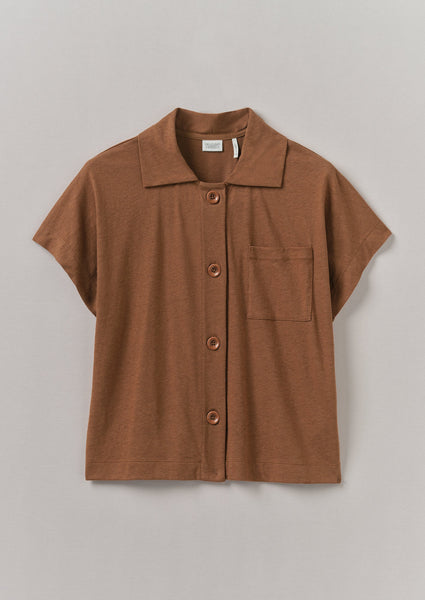 Cotton Hemp Jersey Shirt Anise