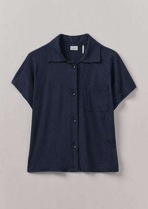 Cotton Hemp Jersey Shirt | Slate