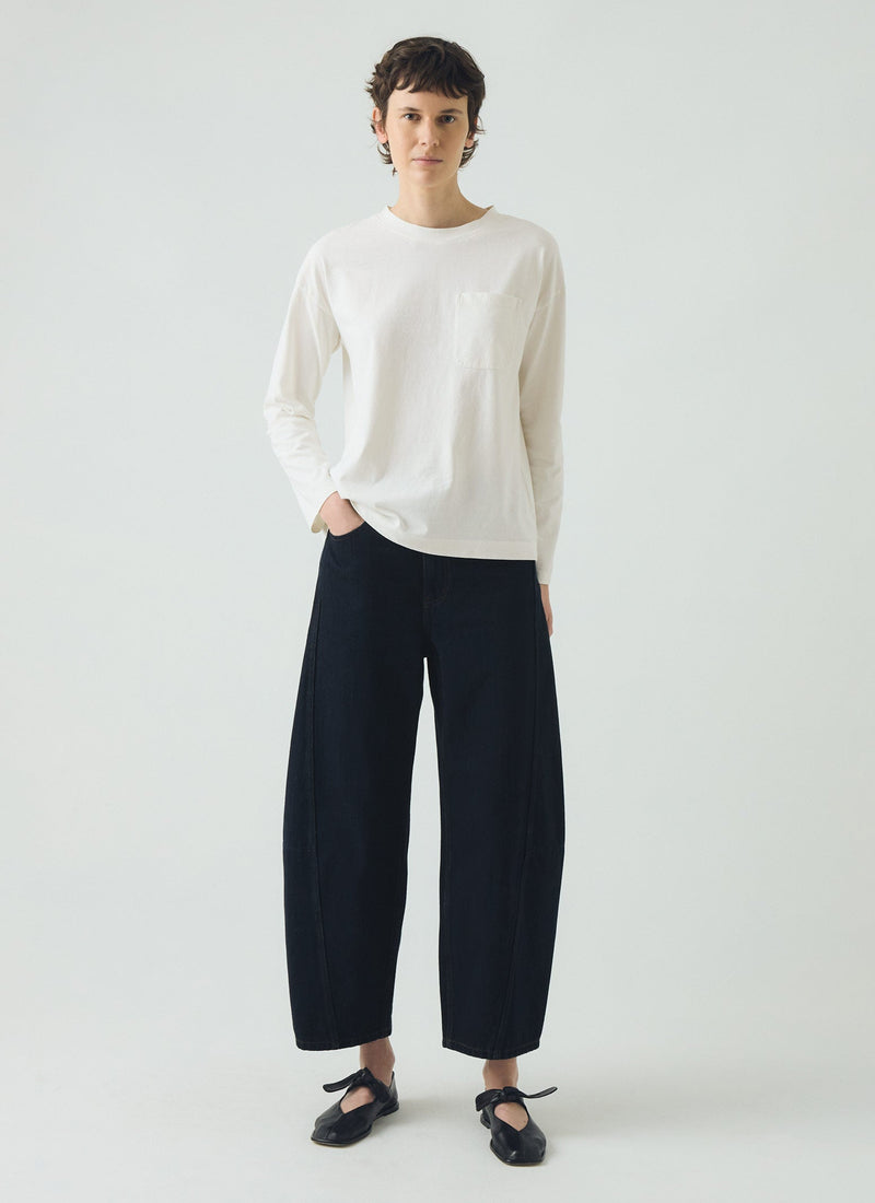 Patch Pocket Cotton Tee | Paper White