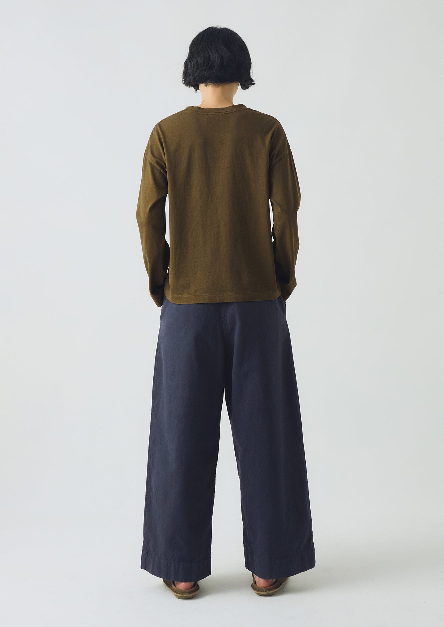 Patch Pocket Cotton Tee | Brass