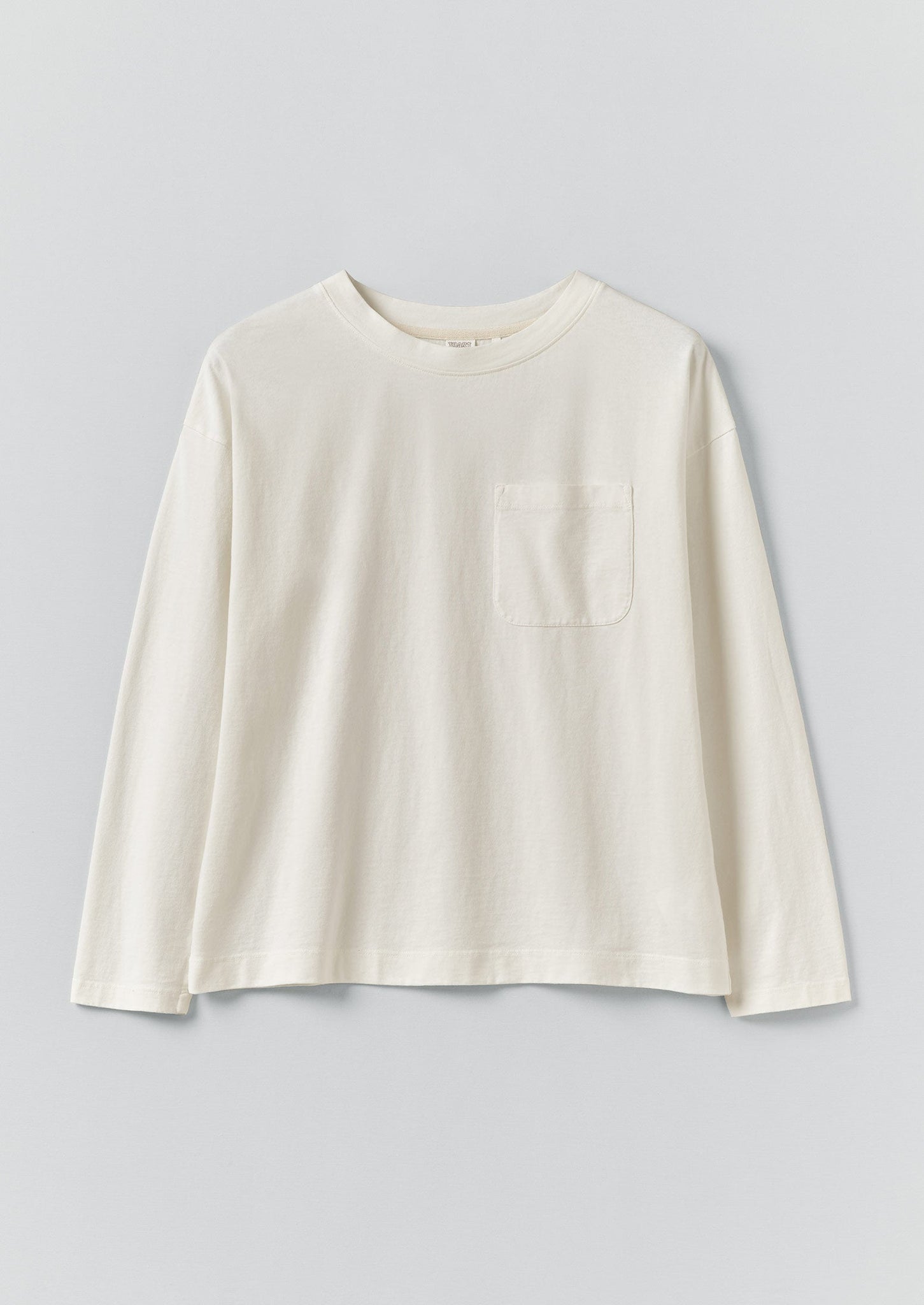 Patch Pocket Cotton Tee | Paper White