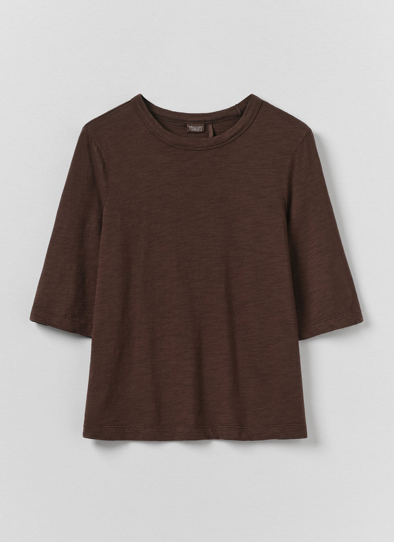 Cleo Garment Dyed Cotton Tee | Rich Earth