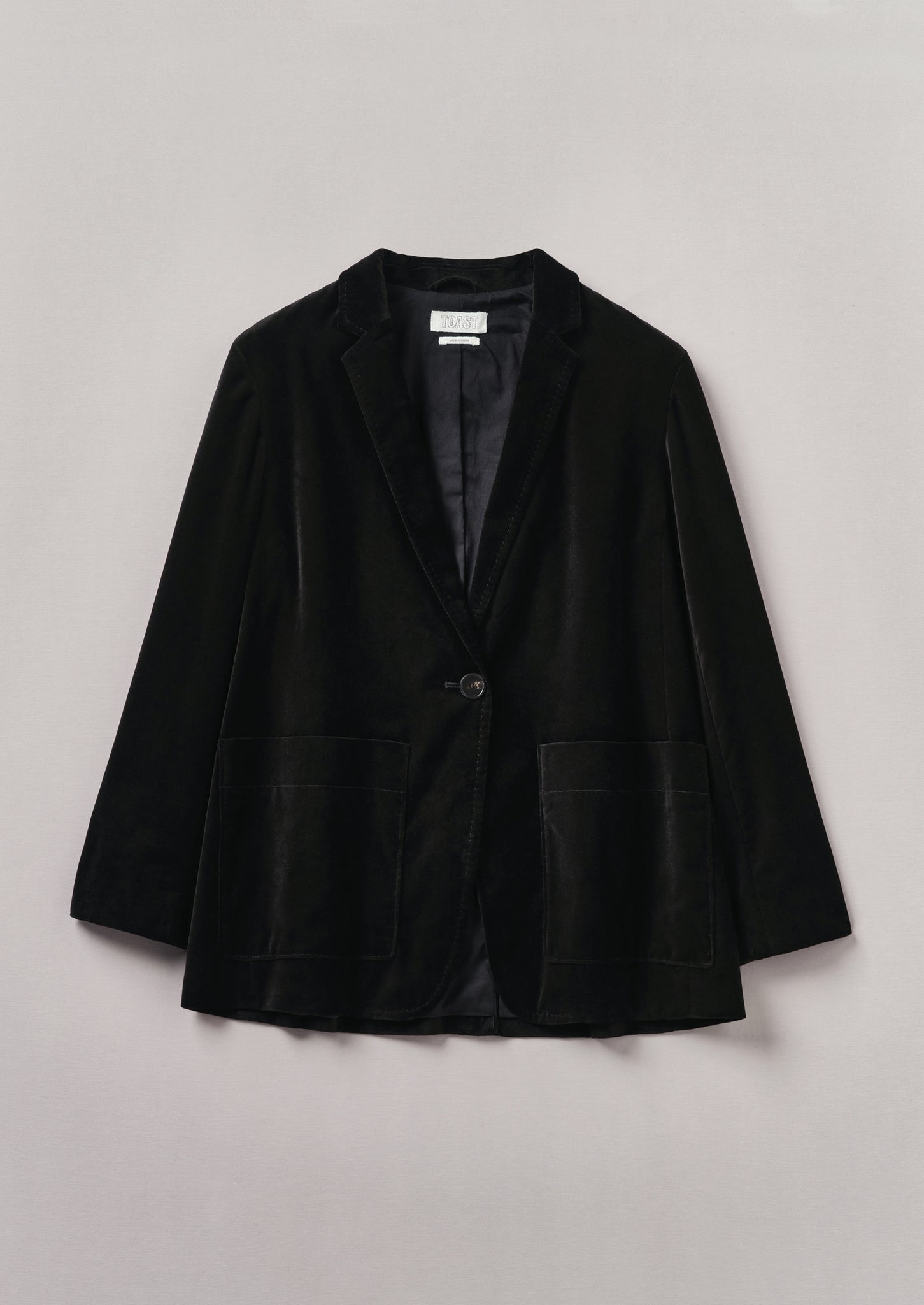 Cotton Velvet Jacket Brown Slate TOAST