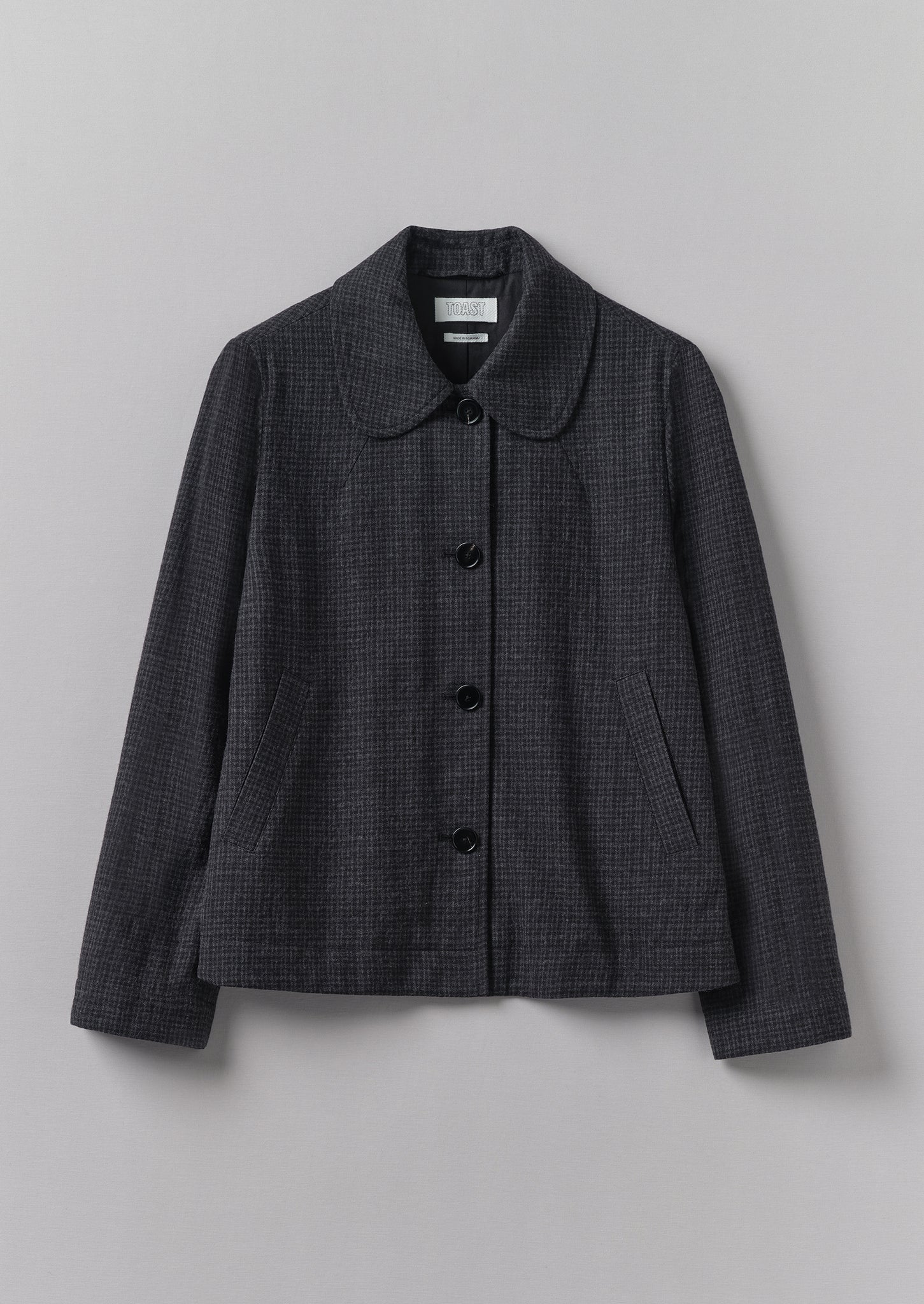 Round collar jacket deals