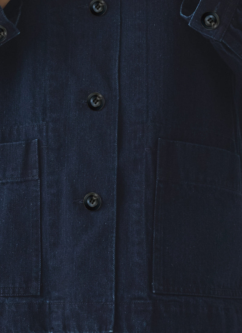 Japanese Indigo Denim Workwear Jacket | Indigo