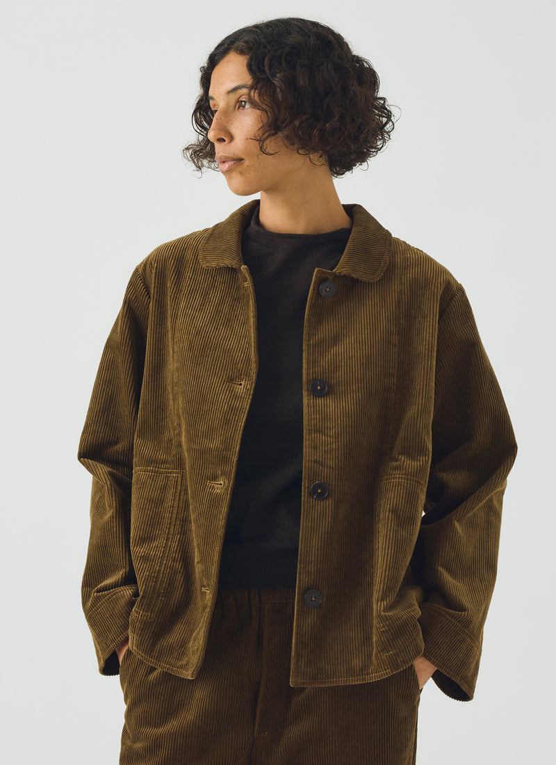 Cotton Cord Jacket | Bronze Green