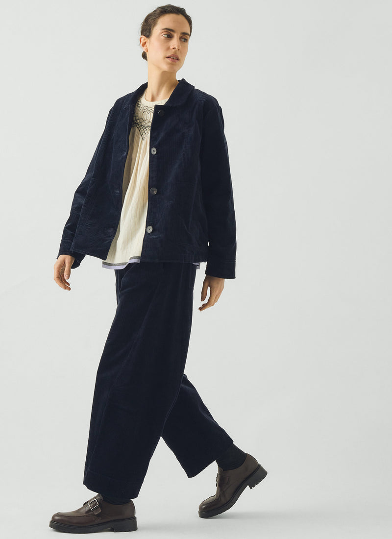 Cotton Cord Jacket | Dark Navy