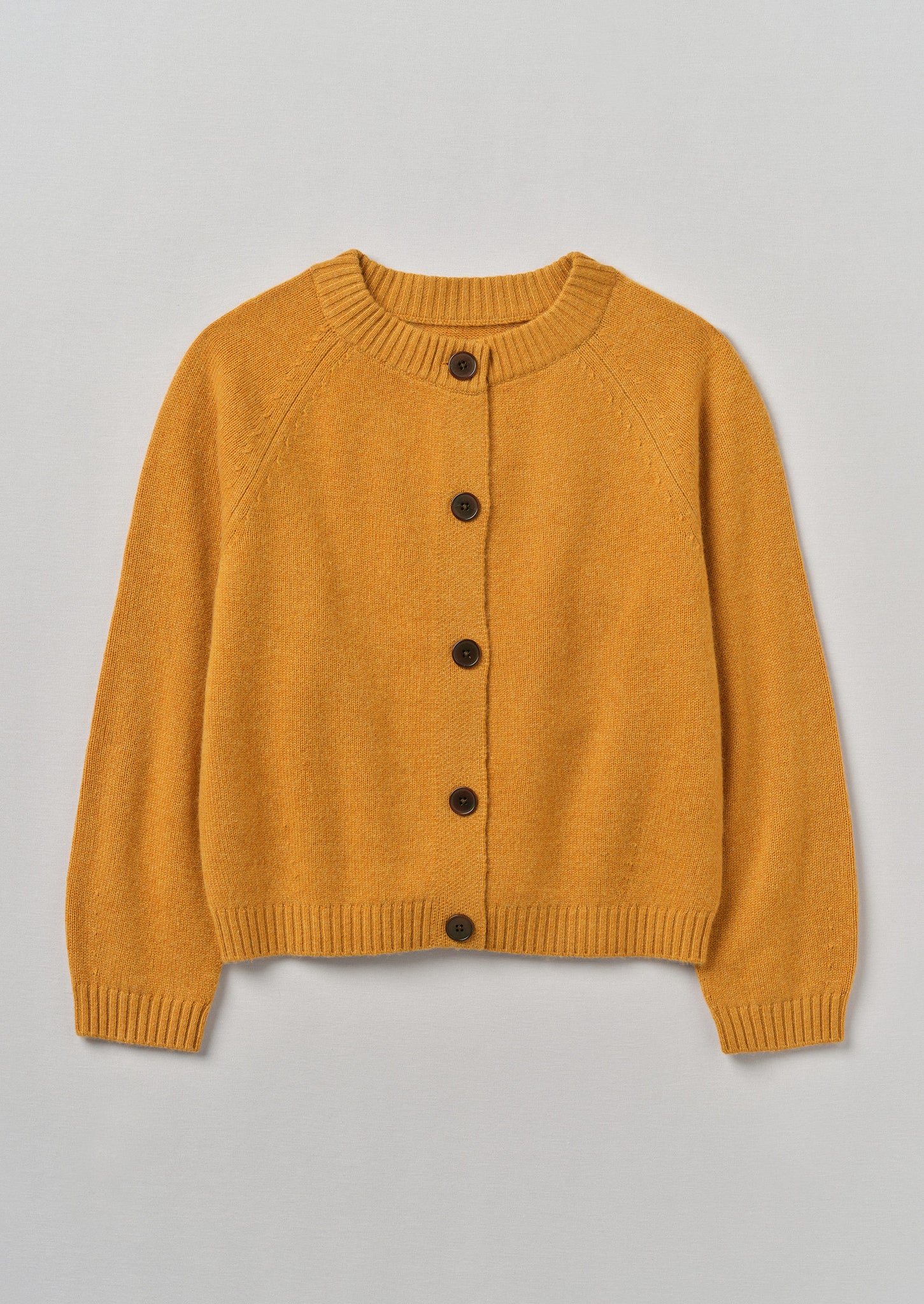 Eden Wool Cashmere Raglan Cardigan | Ginger Melange