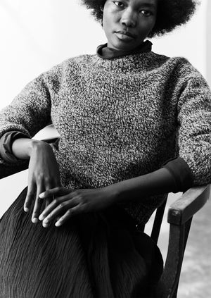 Marled British Wool Seamless Sweater | Humbug