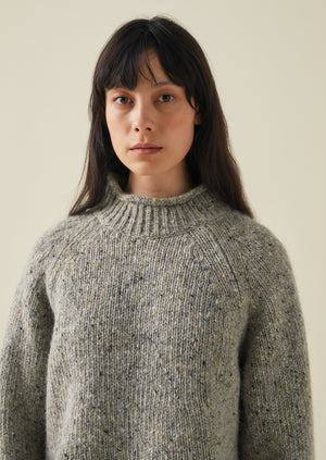 Orla Donegal Wool Sweater | Mist