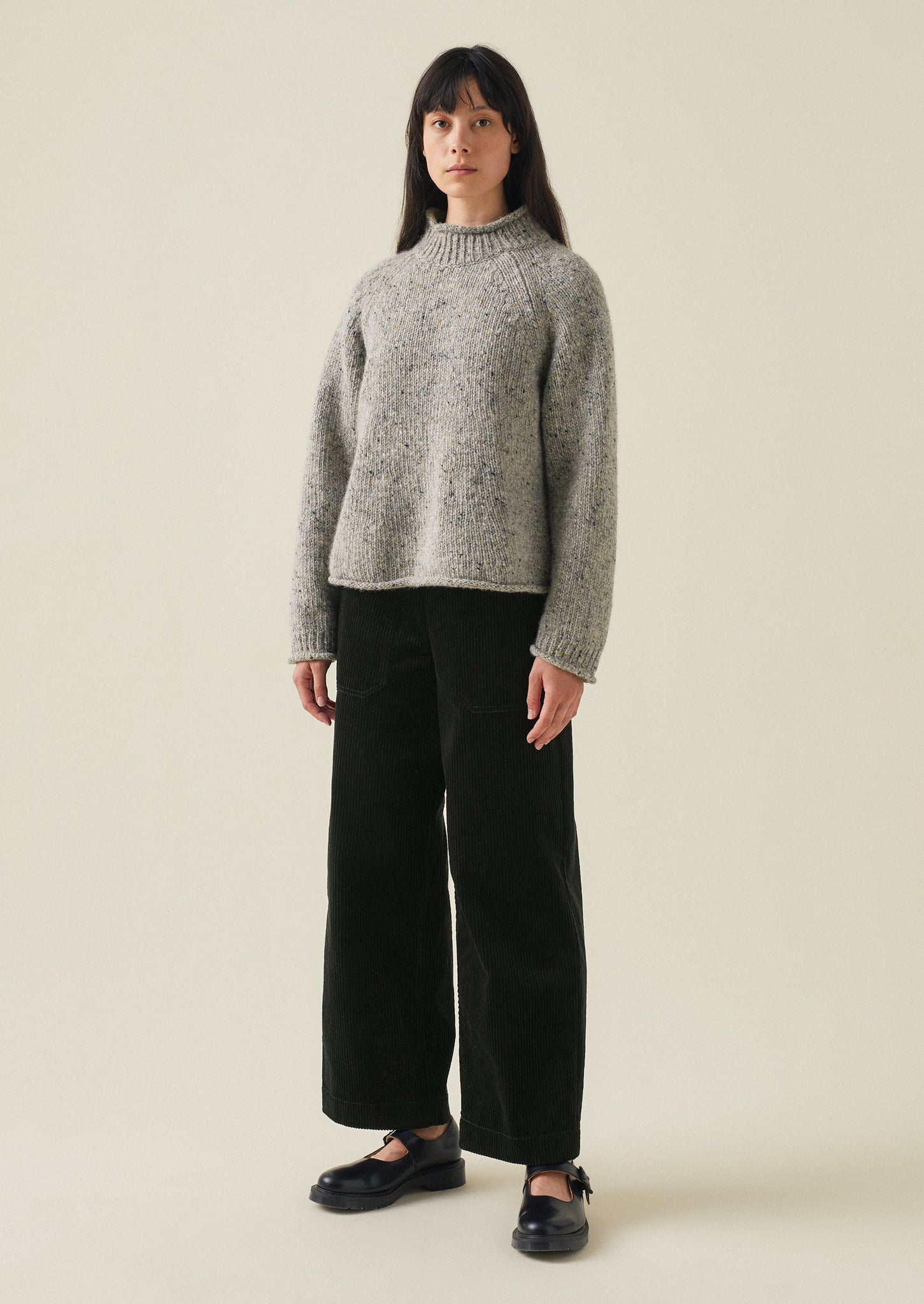 Orla Donegal Wool Sweater | Mist