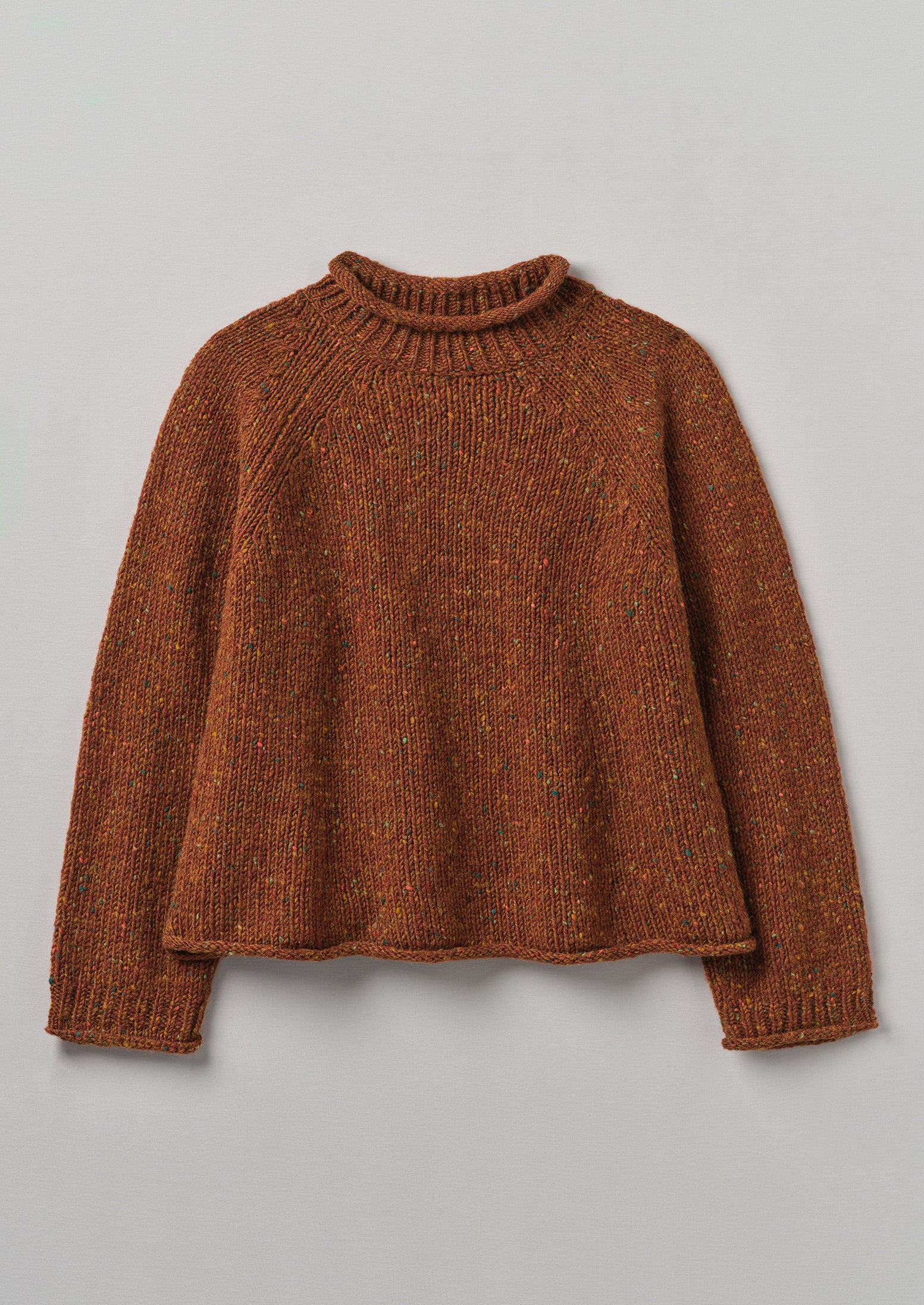 Donegal Wool Easy Sweater | Cinnamon | TOAST
