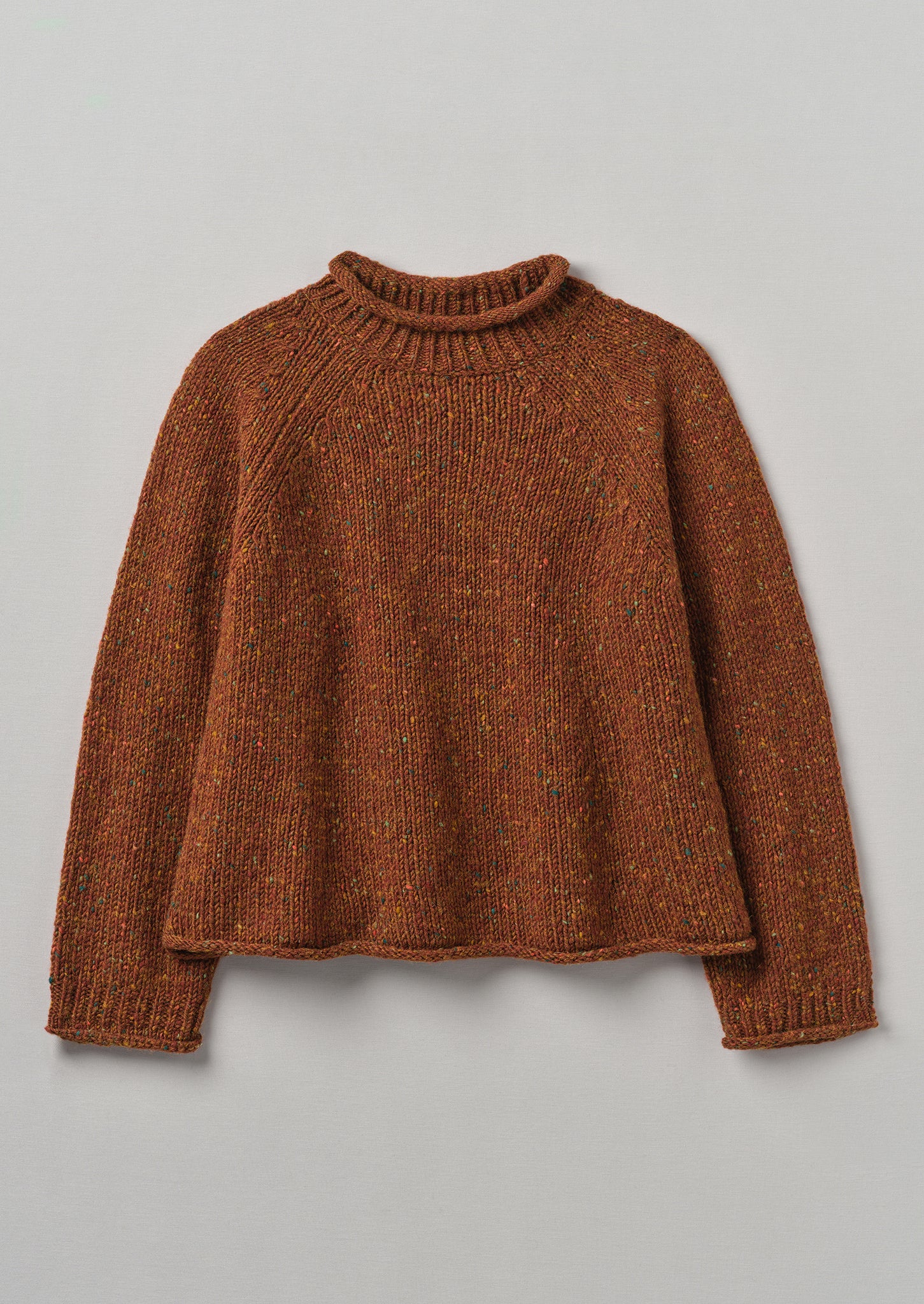 Orla Donegal Wool Sweater | Cinnamon