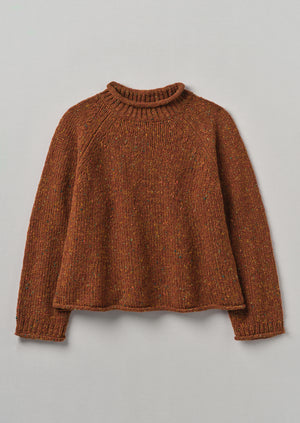 Orla Donegal Wool Sweater | Cinnamon