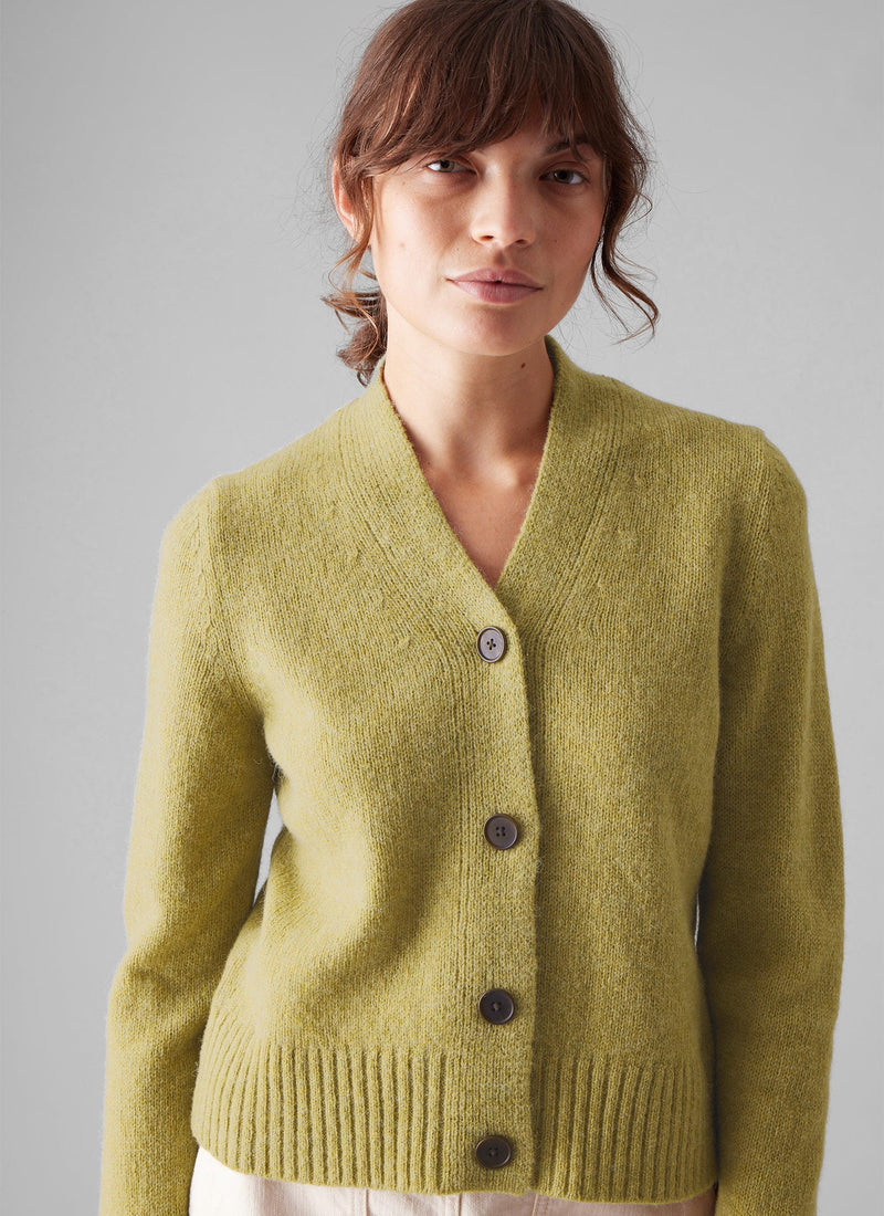 Kaia VNeck Wool Cardigan Verbena TOAST — free download