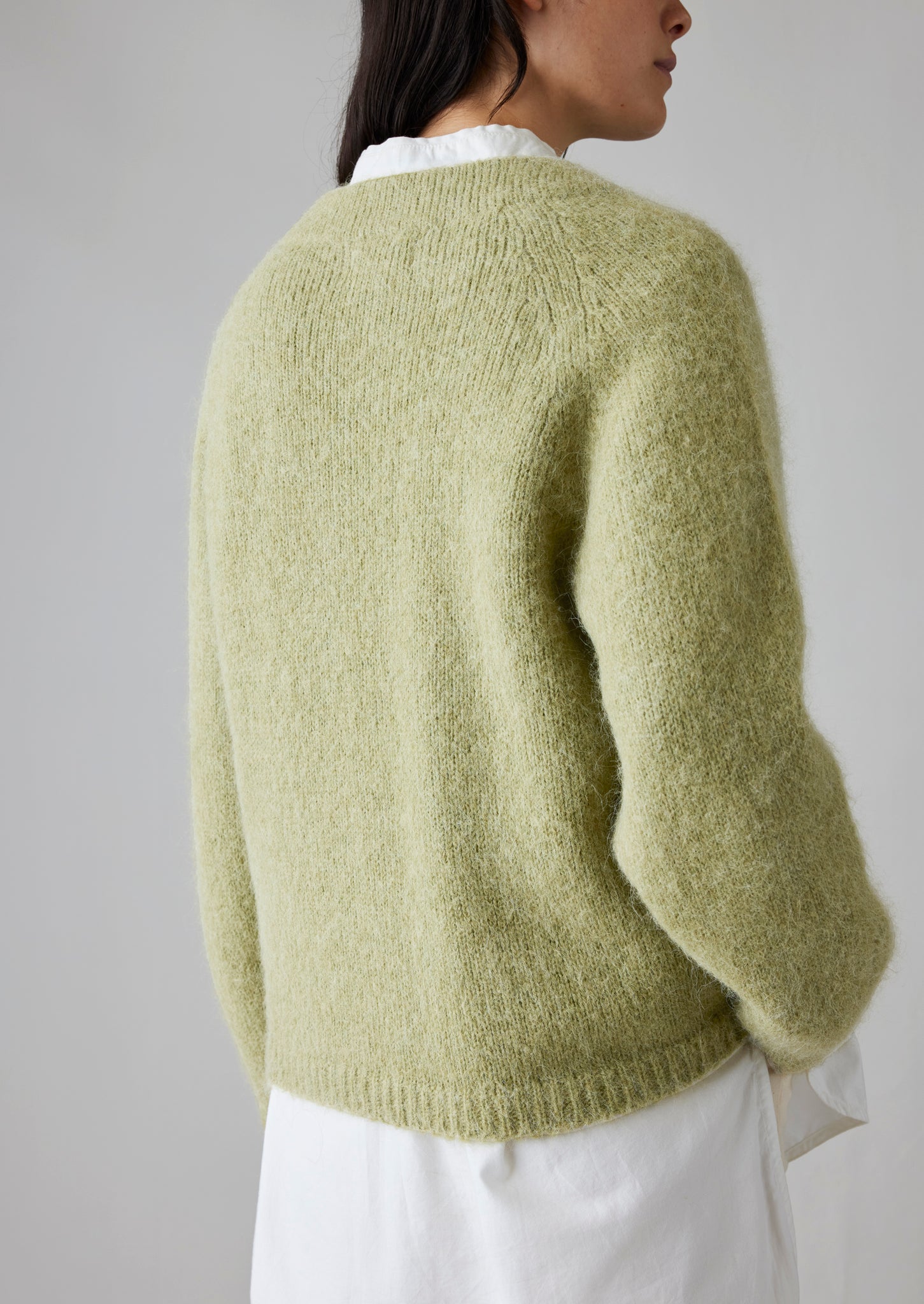 Lofty Alpaca Blend Sweater | Pea Shoot