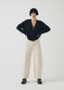 Ffion Wool Cashmere Boxy Cardigan | Charcoal