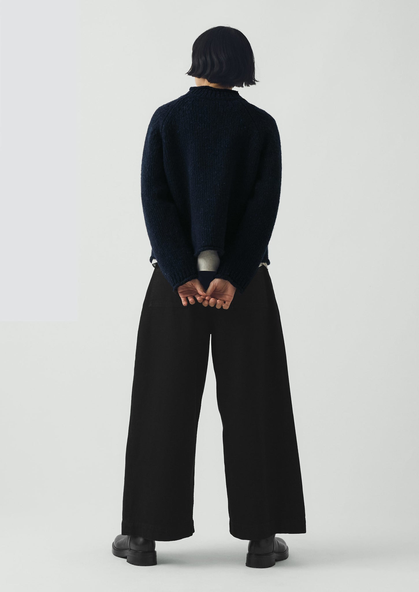 Orla Donegal Wool Sweater | Navy