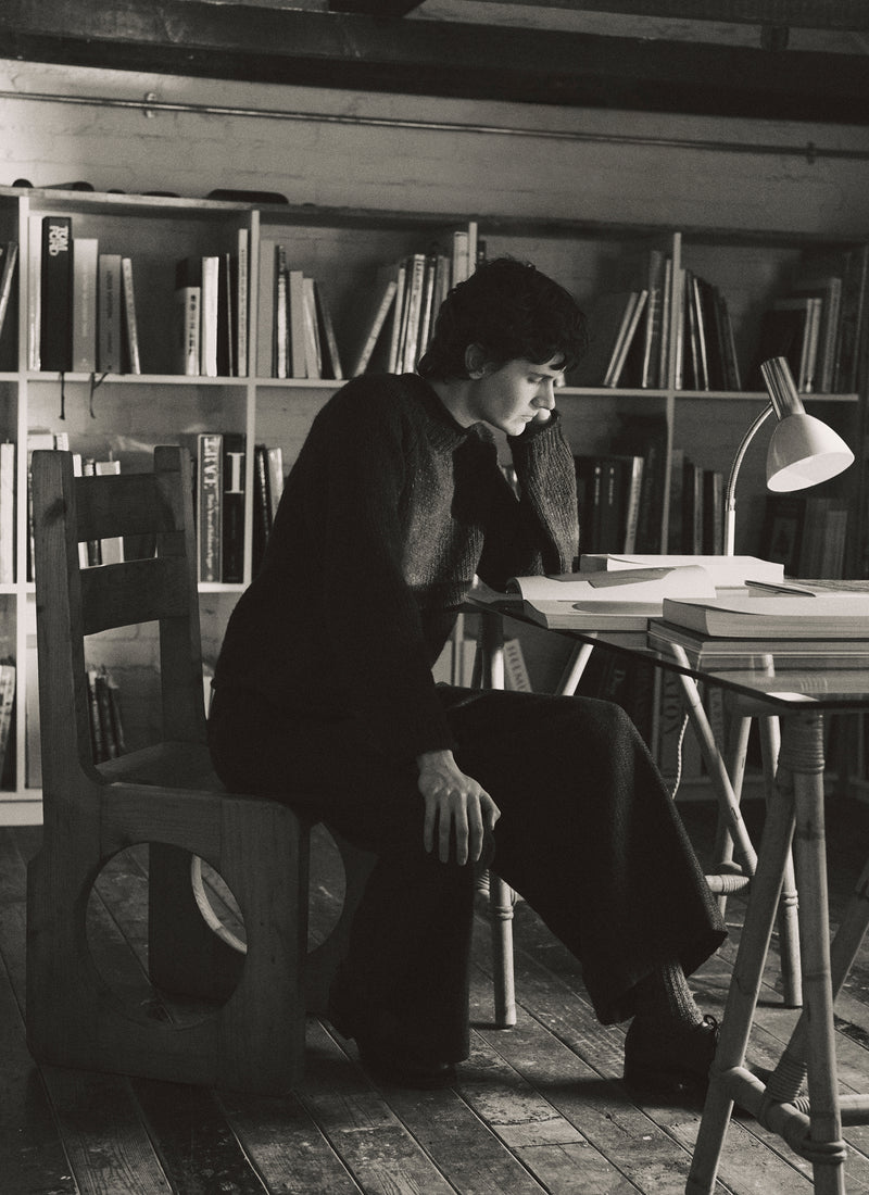 Orla Donegal Wool Sweater | Bordeaux