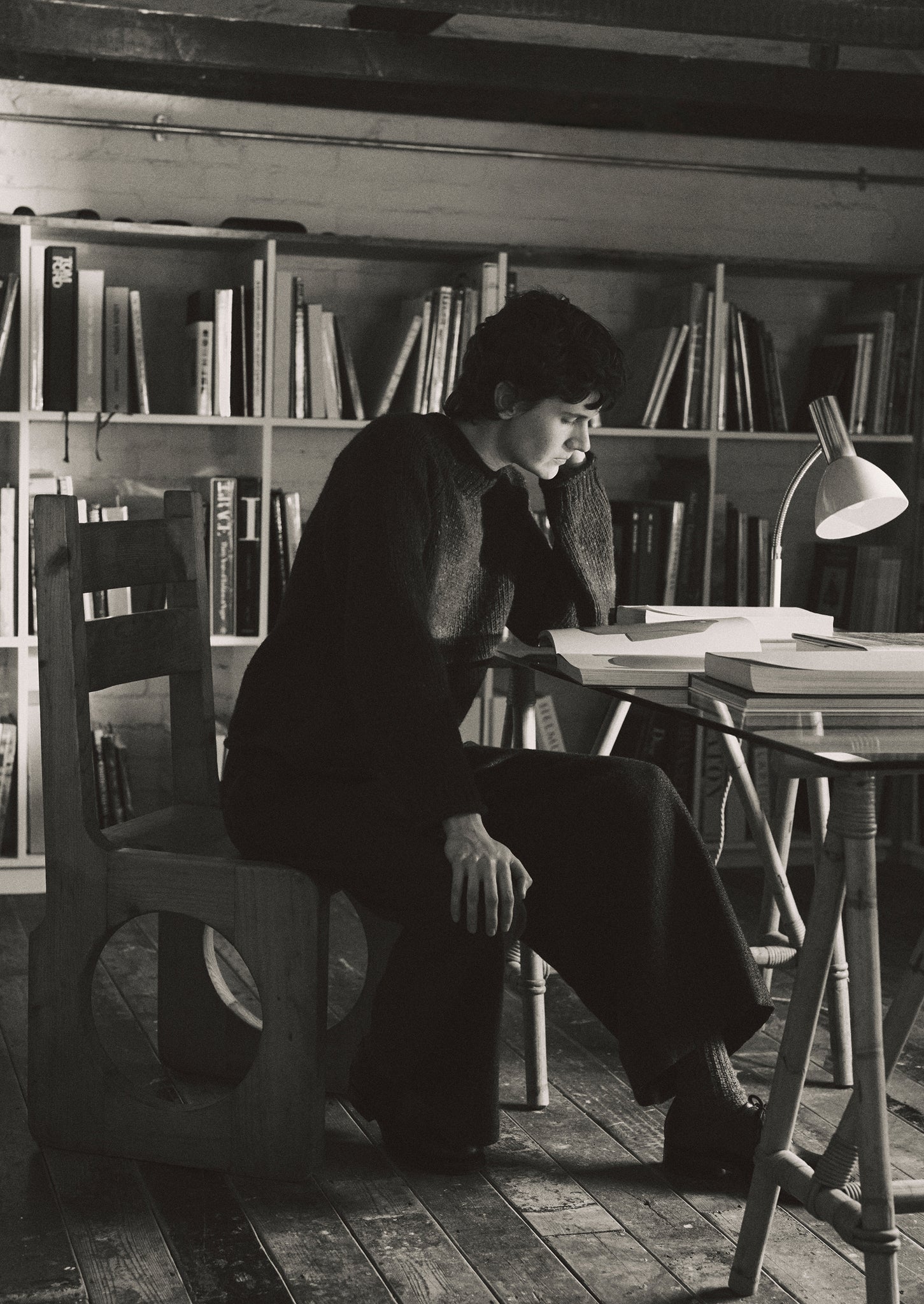 Orla Donegal Wool Sweater | Bordeaux