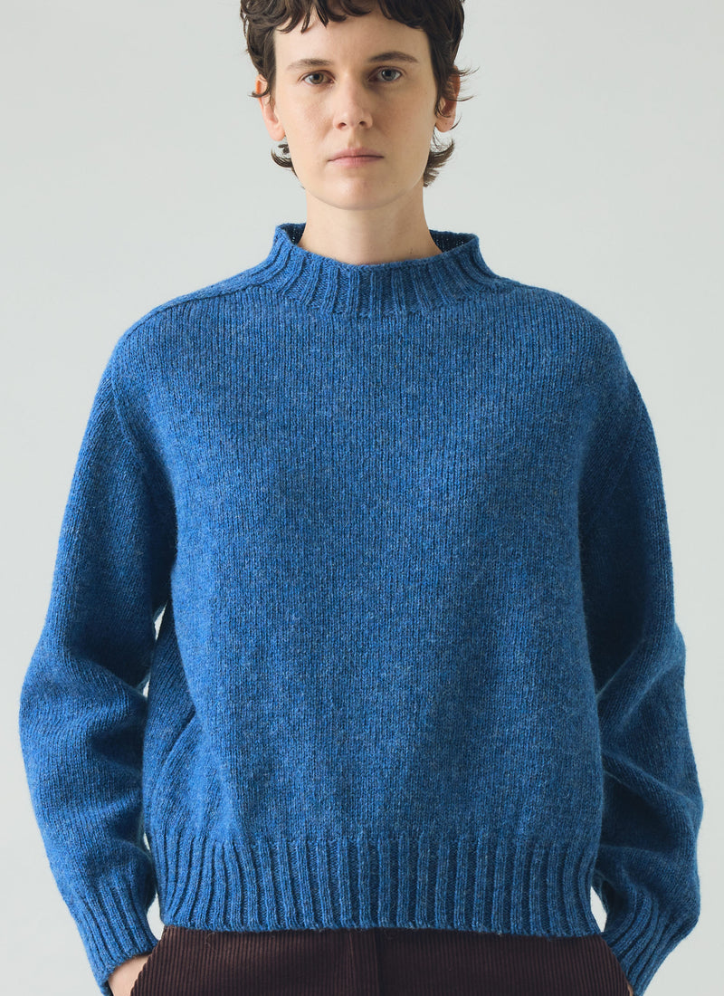 British Wool Sweater | Azure Blue