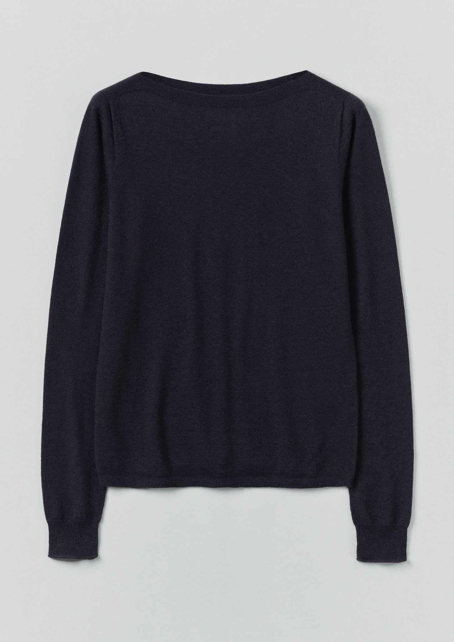 Fine Wool Cashmere Sweater | Dark Navy
