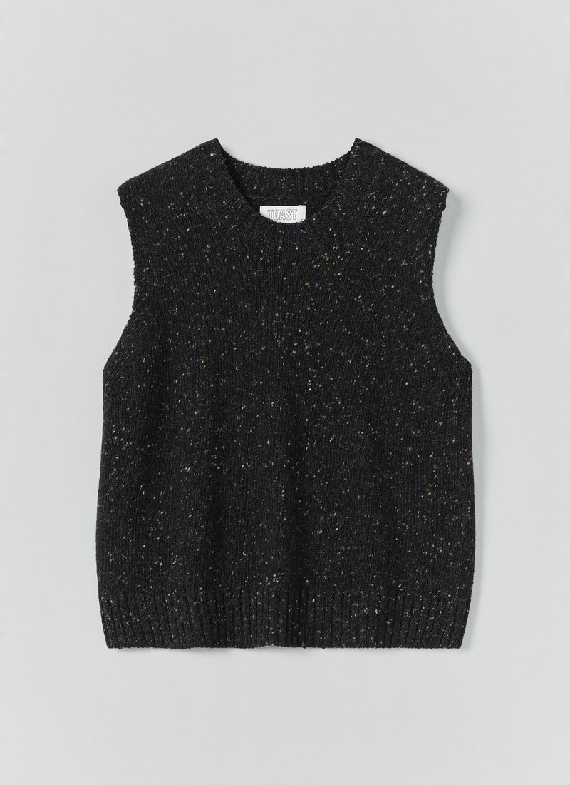 Donegal Merino Tank | Graphite