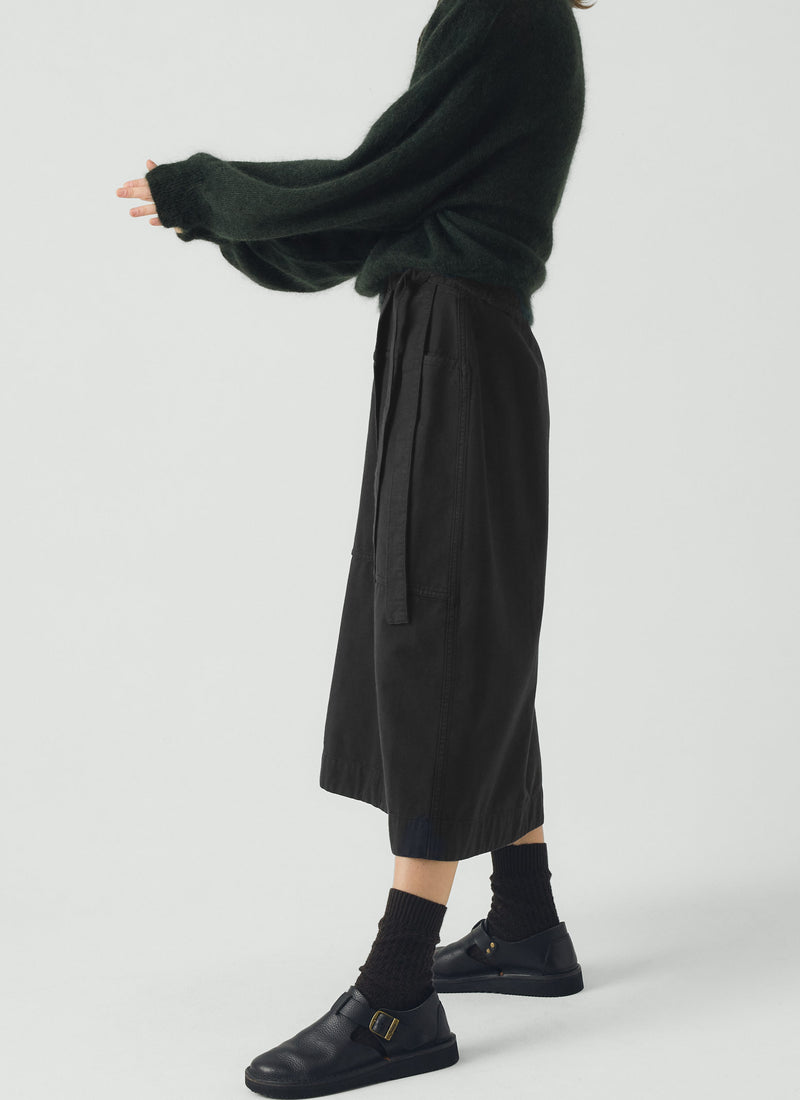 Fine Mohair Cotton Sweater | Forest Green