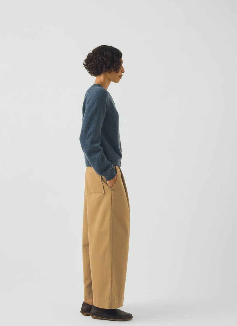 Eden Wool Cashmere Raglan Cardigan | Stormy Blue