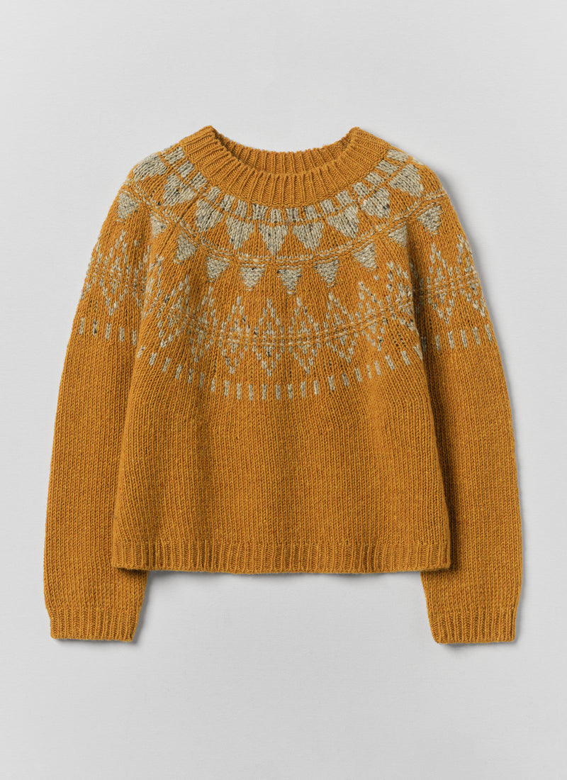 Harvest Yoke Donegal Sweater | Marmalade/Oat
