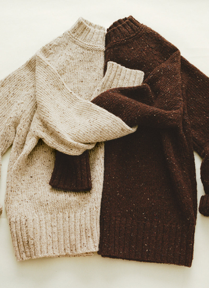 Donegal Raglan Wool Sweater | Red Cedar