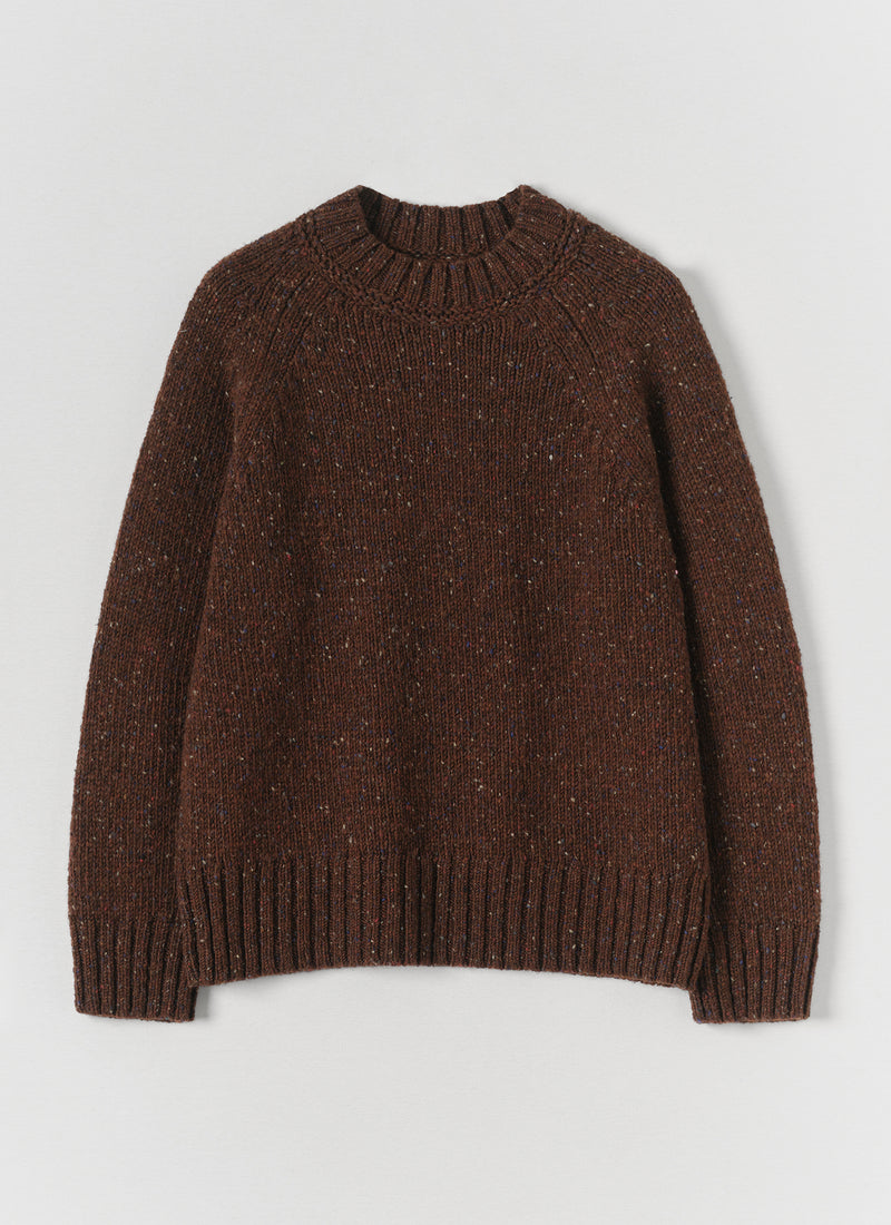 Donegal Raglan Wool Sweater | Red Cedar