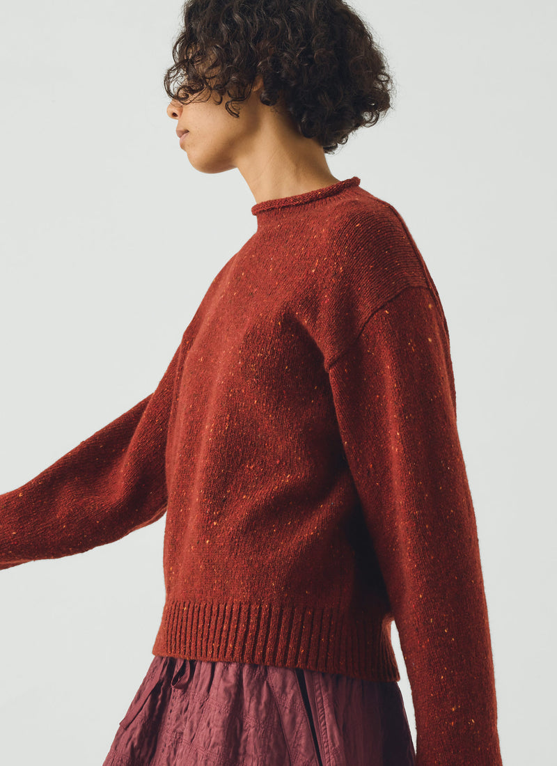 Donegal Wool Cashmere Sweater | Red Dahlia
