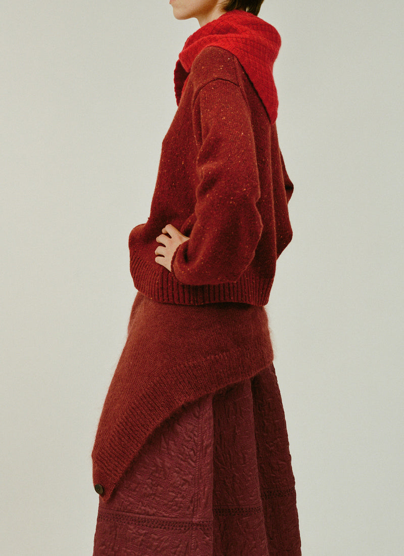 Donegal Wool Cashmere Sweater | Red Dahlia