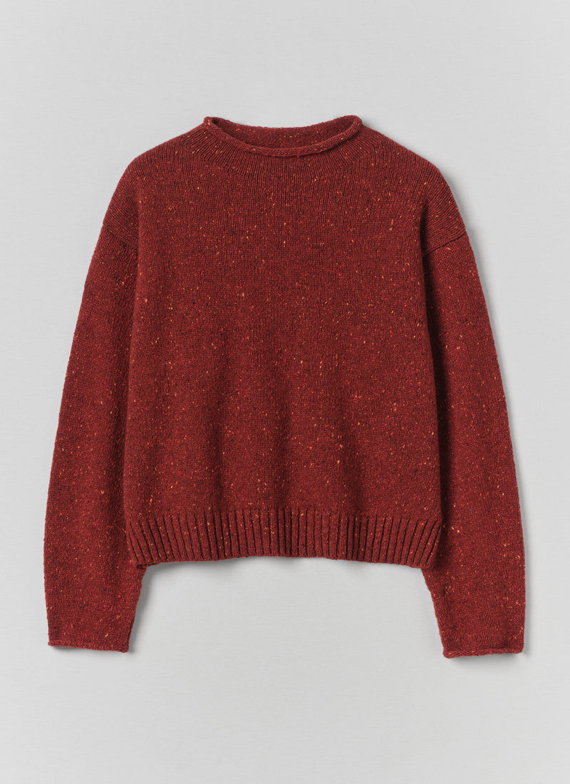Donegal Wool Cashmere Sweater | Red Dahlia