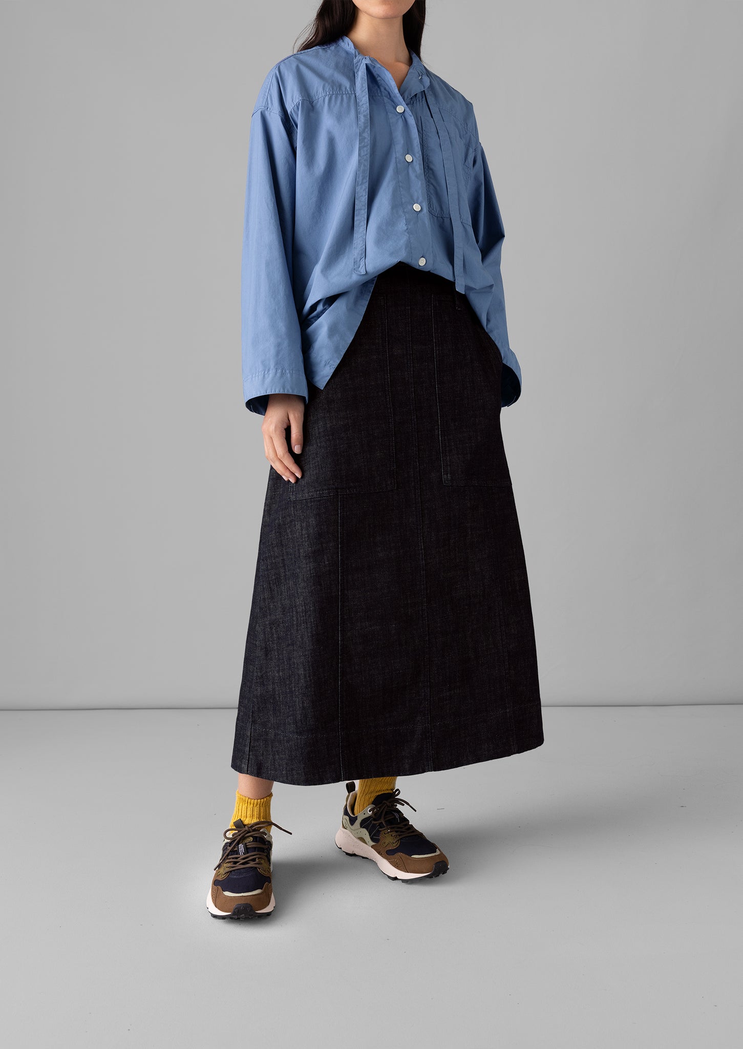 Indigo Patchwork Amish Skirt