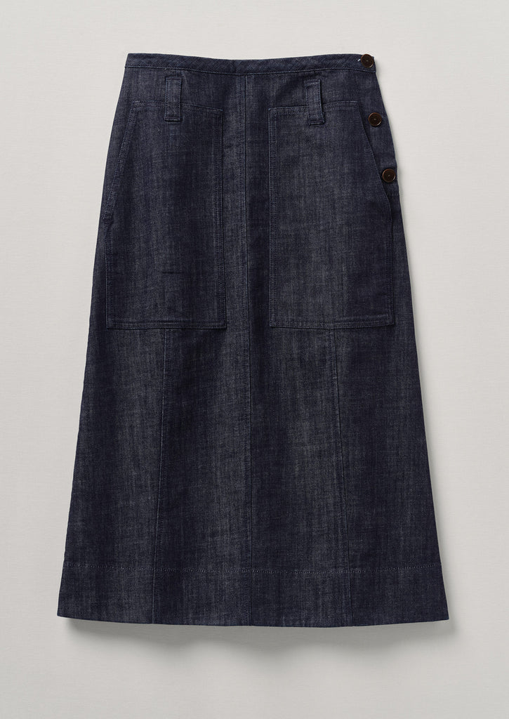 Cotton Indigo Skirt main image 1