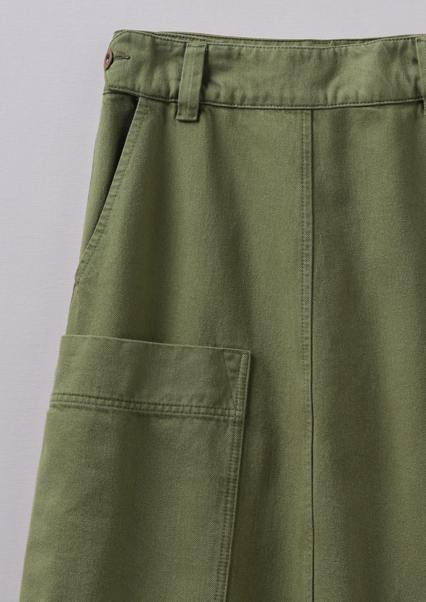 Garment Dyed Denim Skirt | Artichoke