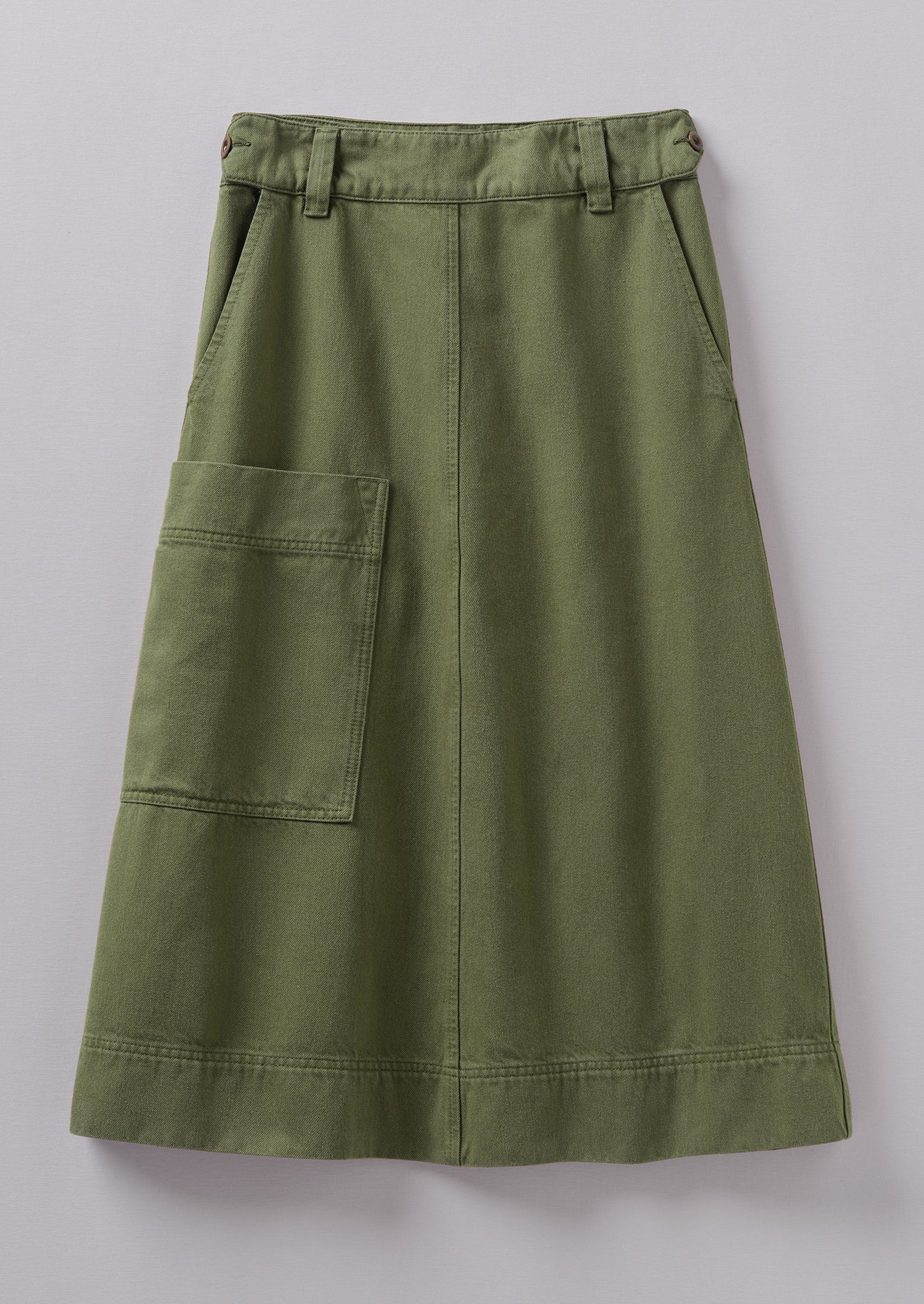 Garment Dyed Denim Skirt | Artichoke