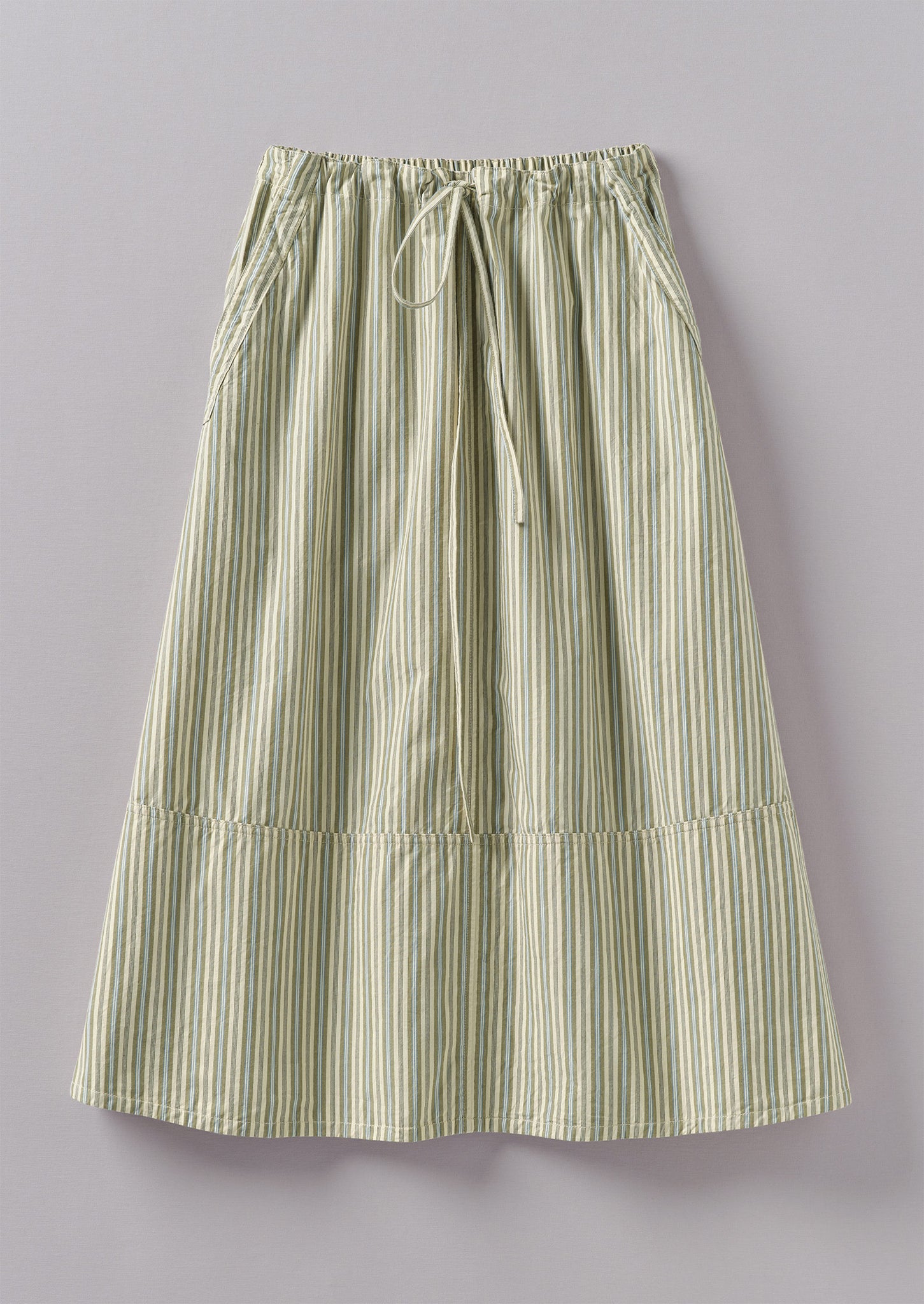 Drawstring Waist Raft Stripe Skirt | Pulp/Bright Sky