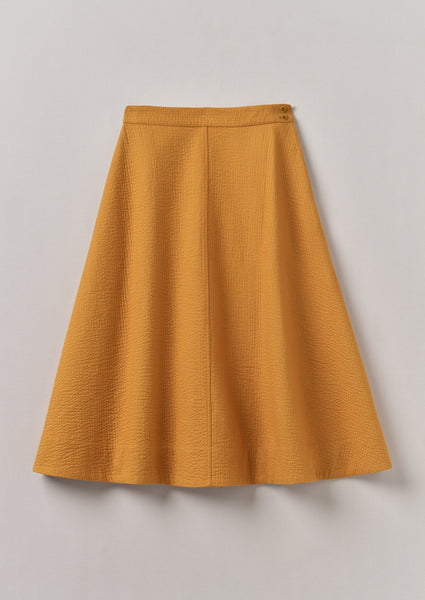 Quilted Cotton Linen Skirt Tilia Honey